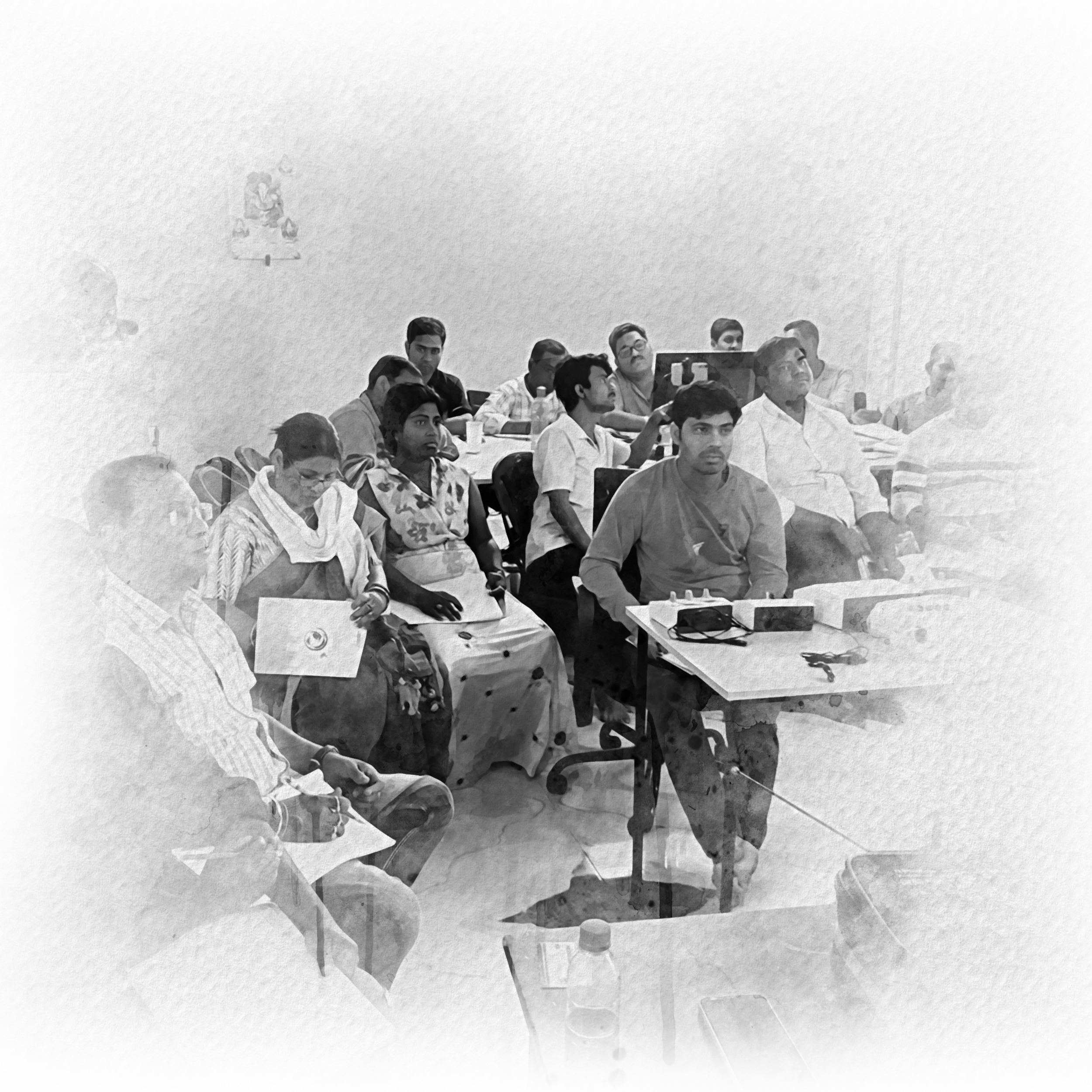 teacher studyng their students physiotherapy